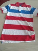 yarn dyed striped polo shirt